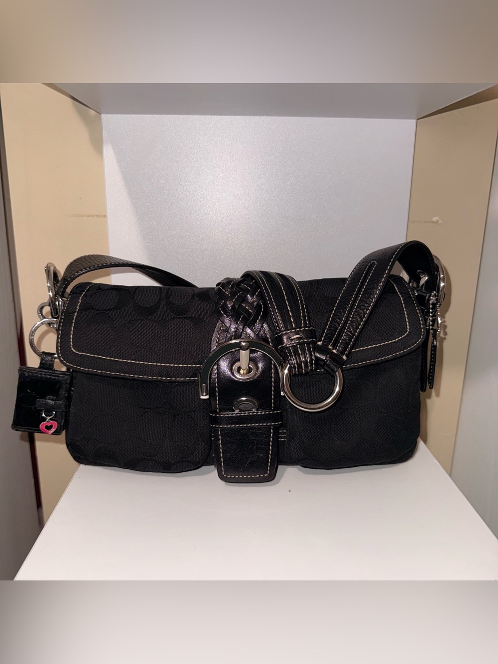 バッグ COACH Soho Studs Braided Shoulder Bag COACH Soho Studs